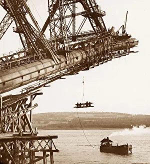 Forth Prints: Forth Bridge construction