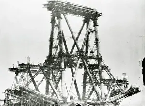 Forth Prints: Forth bridge during construction, c. 1883