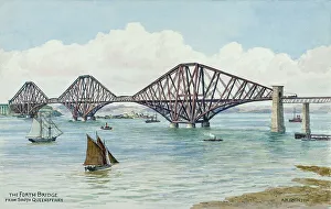 Forth Bridge, near Edinburgh, Lothian, Scotland