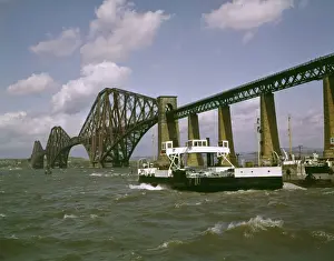 Pillars Prints: Forth Railway Bridge over Firth of Forth, Scotland