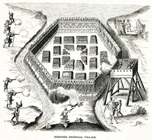 Images Dated 14th December 2018: Fortified Onondaga Village