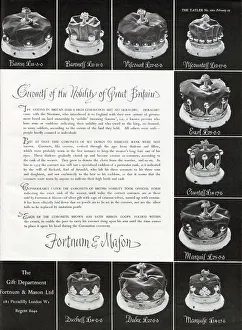 Nobles Prints: Fortnum and Mason ad for coronets