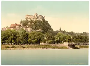 Fortress High-Salzburg (i. e. Hohensalzburg), Salzburg, Aust
