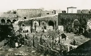 Navarino Prints: Fortress prison at Pylos, Greece