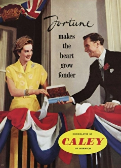 Fortune chocolates advertisement, 1953 Fortune chocolates advertisement, 1953