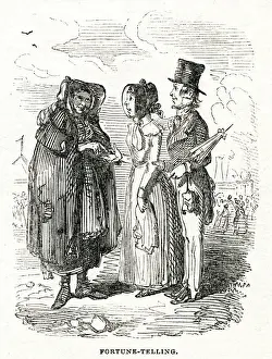 Parks Prints: Fortune teller in Greenwich Park, south east London 1843