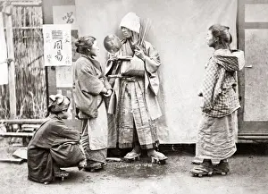 Tellers Prints: Fortune tellers, Japan, circa 1870s. Date: circa 1870s
