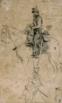 Tarragona Prints: FORTUNY I MARSAL, Mariano (1838-1874). Two soldiers