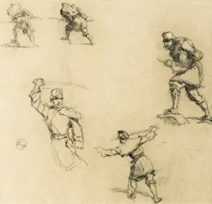 Reus Prints: FORTUNY, Mariano (1838-1874). Soldier in attack