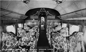 Cabin Prints: The forward passenger cabin of a Handley Page HP42