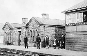 Foulridge Railway Station and signal box