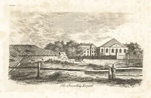 Antiquary Prints: The Foundling Hospital, Bloomsbury, London, 1807