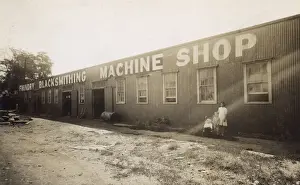 Blacksmith Prints: Foundry Blacksmithing Machine Shop, North Dakota, USA