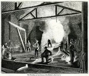 Foundry or casting-house at Butterley Iron-works 1845
