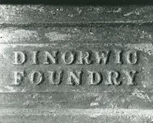 Llanberis Prints: Foundry mark, Dinorwig Slate Quarry, North Wales