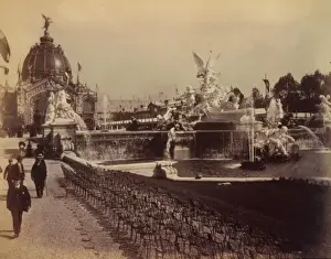Fountain Coutan and the Central Dome, Paris Expostion, 1889