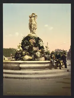 Fountain Prints: Fountain of the Three Graces, Montpelier, France