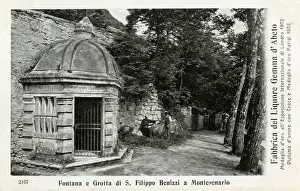 May16 Prints: Fountain and Grotto of St. Philip Benitius at Monte Senario