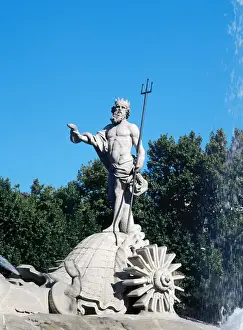 Neptune Prints: Fountain of Neptune by Juan Pascual de Mena. 18th century. M