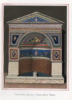 Belles Prints: Fountain from Regio VII. II. 45, House of the Bear, Pompeii