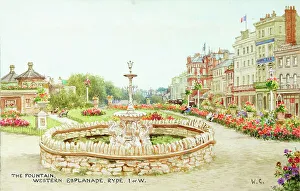 Ryde Prints: Fountain, Western Esplanade, Ryde, Isle of Wight