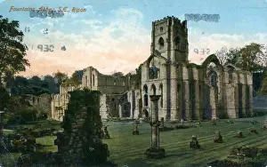 Ripon Prints: Fountains Abbey, Ripon, Yorkshire