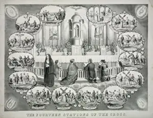 Fourteen Prints: The fourteen stations of the cross