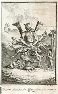 Appearance Prints: Fourth avatar of the Hindu god Vishnu