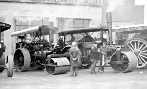 Aveling Gallery: Fowler Road Roller, regn. FF 4913