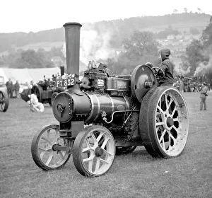 Cromford Prints: Fowler Tractor number 15732 Sir Douglas
