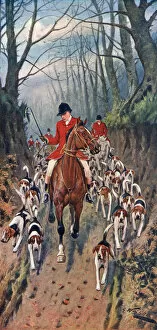 Images Dated 1st August 2016: Fox Hunt Going to Meet