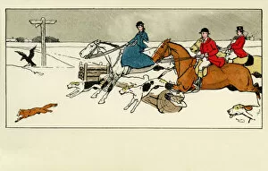 Chasing Collection: Fox hunting scene