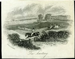 Images Dated 9th August 2016: Fox hunting scene