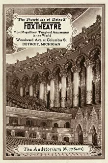 Seating Collection: The Fox Theatre, Detroit, Michigan - The Auditorium