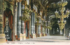 Lopera Prints: The Foyer of the Opera - Paris, France