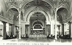 Bains Prints: Foyer to the Theatre in Le Grand Cercle, Aix Le Bains