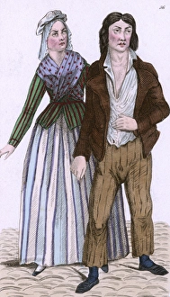 Images Dated 6th December 2016: FR MAN & WOMAN, 1797