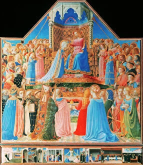 Renaissance Collection: Fra Angelico (1387-1455). The Coronation of the Virgin