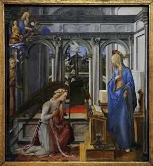Dove Prints: Fra Filippo Lippi (1406-1469). Ealry Renaissance. The Annun