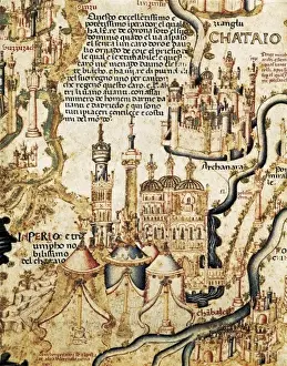 Fra Mauro ( -1460). Fra Mauro map. 1459. Detail