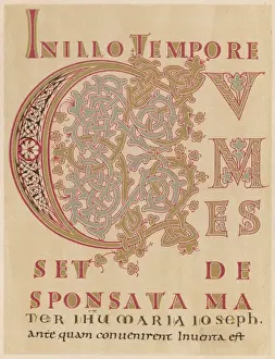 Gallen Prints: Fragment of Sintrams Evangelium Longum