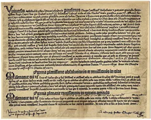 Printing Prints: Fragment of a work produced by Gutenberg