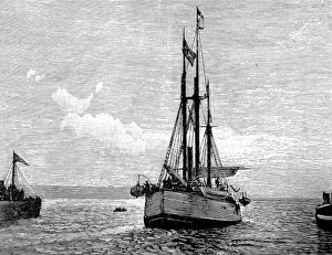 Images Dated 20th August 2004: The Fram leaving Christiania, Norway, 1893