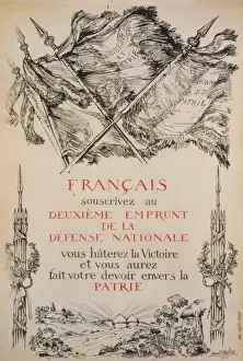 Nationale Prints: Francais, souscrivez au deuxieme Emprunt de la Defense Natio