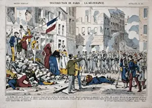 Uprising Prints: France (1871). Commune de Paris. Uprising of