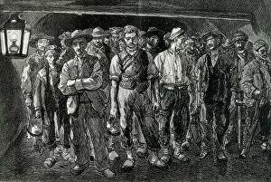 Proletariat Collection: France (19th c. ). Economy. French miners. Engraving