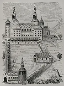 Seventh Prints: France. Abbey of Saint-Riquier (Abbey of Saint-Richarius)