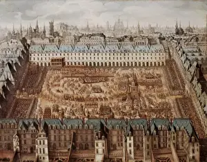 Carrousel Prints: France. Carrousel in the Royal Square on