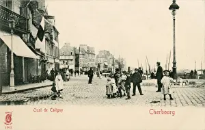 Quai Prints: France - Cherbourg - Quai de Caligny