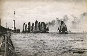 Departs Prints: France - Departure of the Herring Fleet - Boulogne-sur-mer